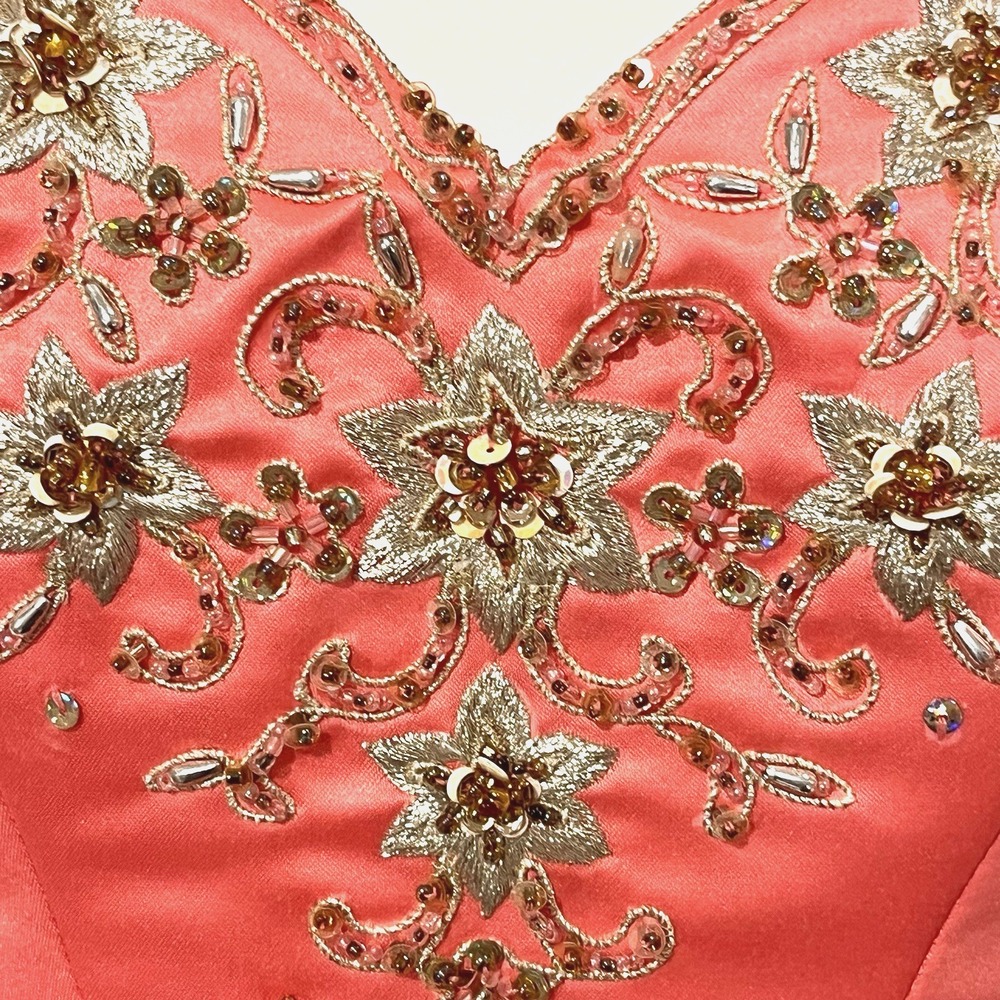 Tiffany Designs Corset Size 6 Sequins Princess Pink Twee Coquette Barbie Bustier